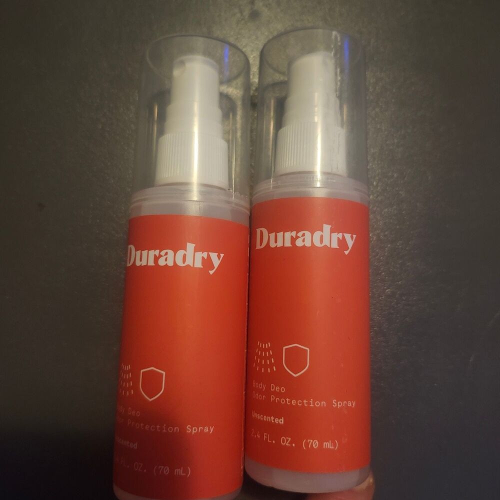 Duradry All over body deodorant Unscented 2.4 OZ Spray **Read Description**